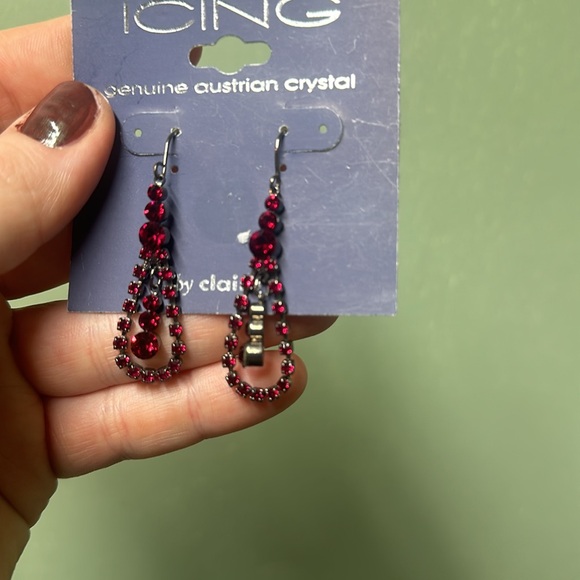 Ruby teardrop earrings - Picture 4 of 4